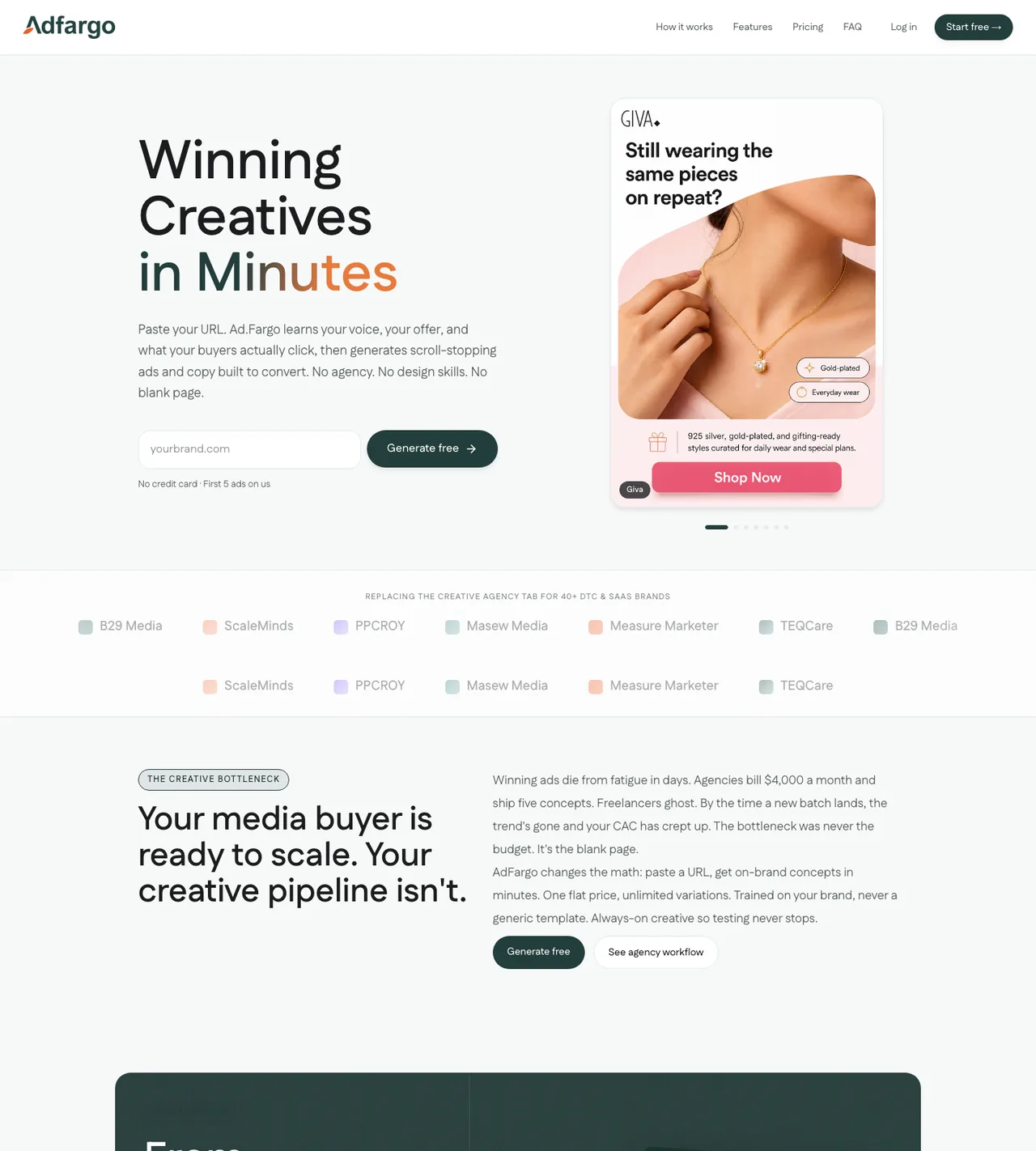 AdFargo homepage