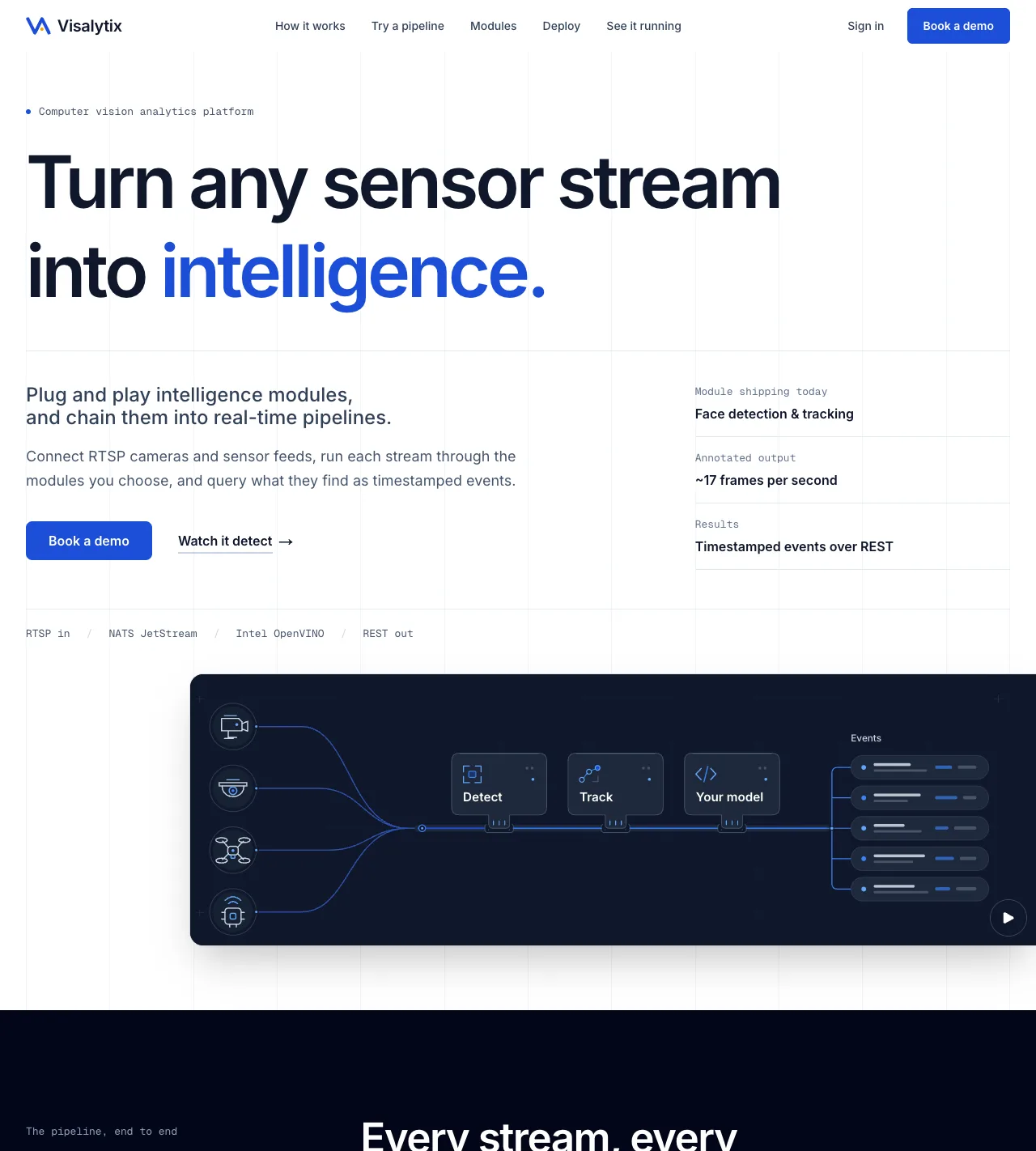 Visalytix homepage