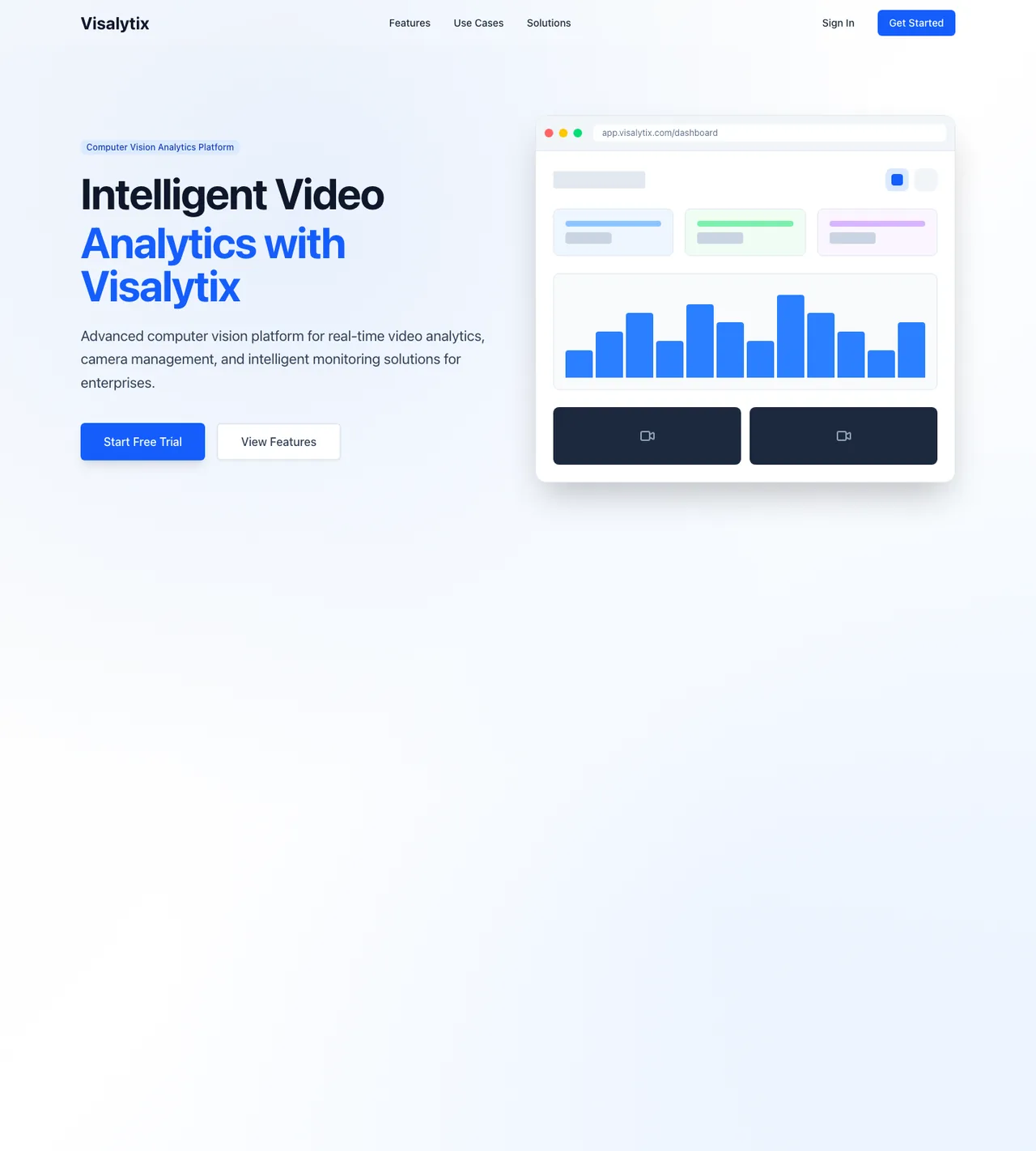 Visalytix homepage